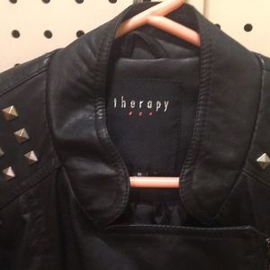 Faux leather jacket